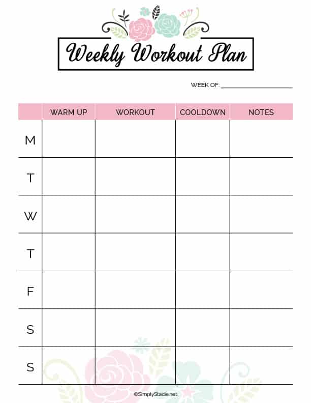2020 Fitness Planner Free Printable - Organize your health goals for 2020! It includes a monthly meal planner, workout planner, weekly health log and more.