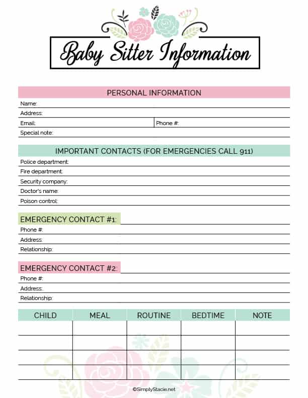 2020 Household Planner Free Printable - Simply Stacie