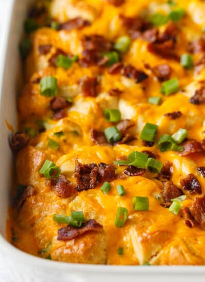 Bacon and Egg Biscuit Casserole