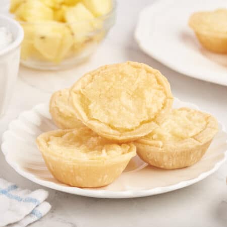 Pineapple tarts on a plate.