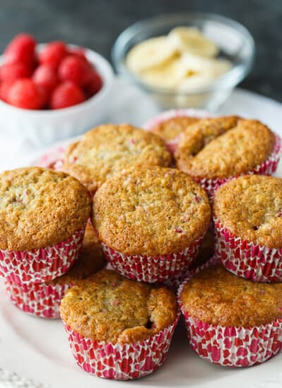 Banana Raspberry Muffins