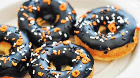 Image for Easy Halloween Funfetti Cake Mix Donuts 