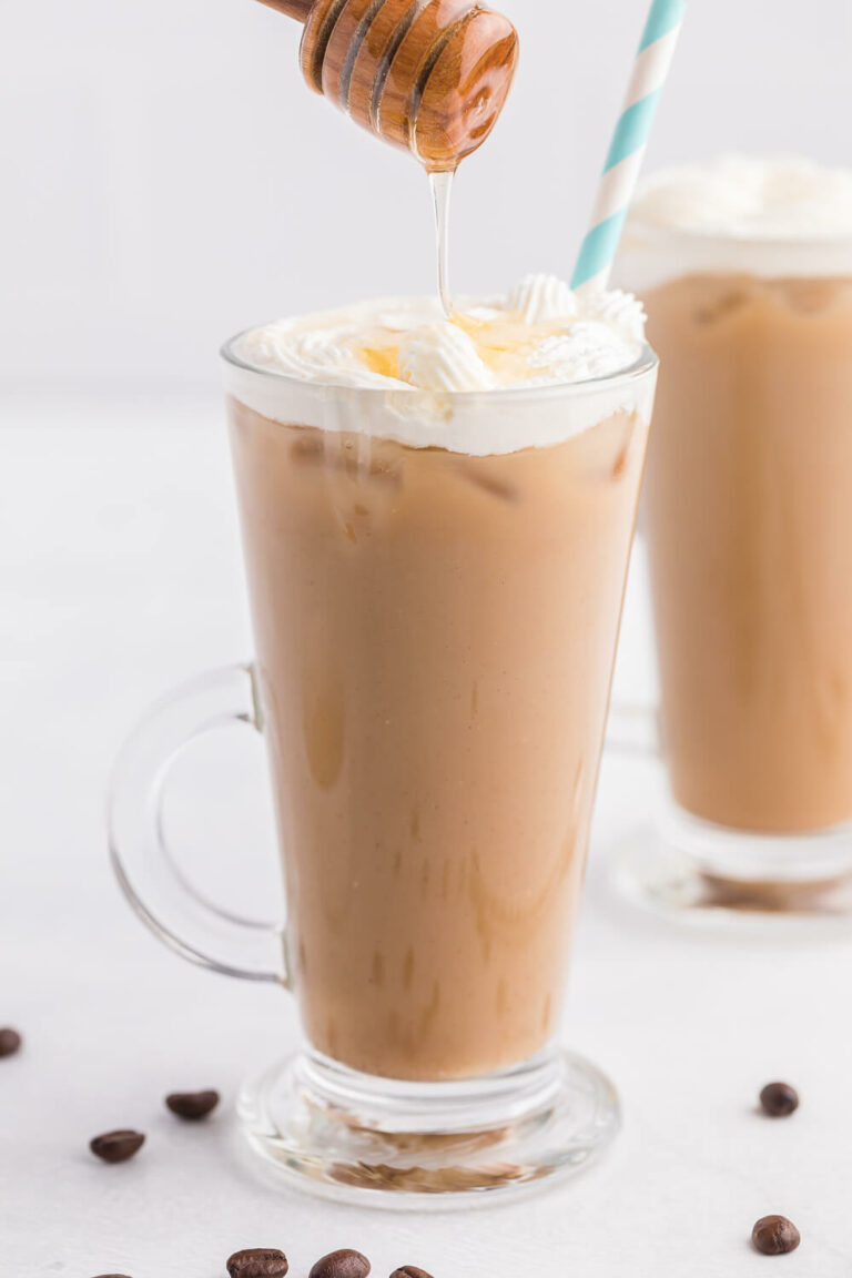 Iced Honey Almond Milk Latte