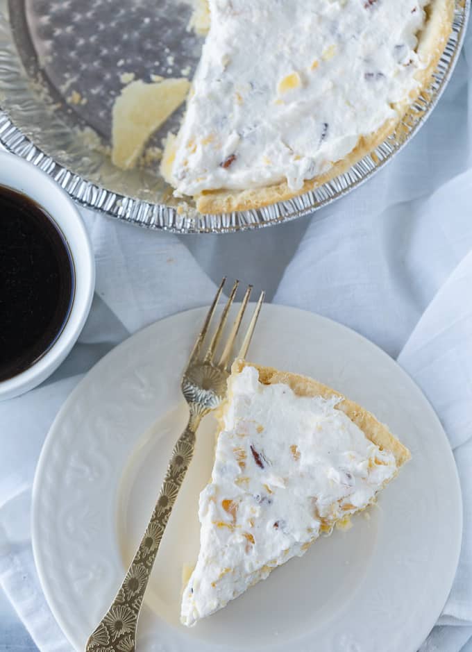 Millionaire Pie - Also known as Furr’s Cafeteria Pineapple Millionaire Pie! This easy vintage recipe takes minutes to prepare. Sweet and rich, it tastes like a million bucks!
