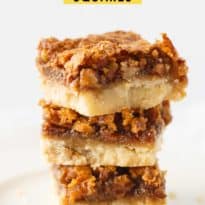 Butter Tart Squares - Canada's BEST dessert! Gooey butter tart filling packed with pecans on a sweet buttery crust.