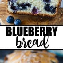 Blueberry Bread - A delicious quick bread recipe full of sweet blueberry flavor! The perfect way to use your fresh summer blueberries.