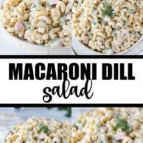 Macaroni Dill Salad - Whip up this easy pasta salad in no time to serve at your summer BBQs! Fresh dill and radishes give it an extra zip of flavor.