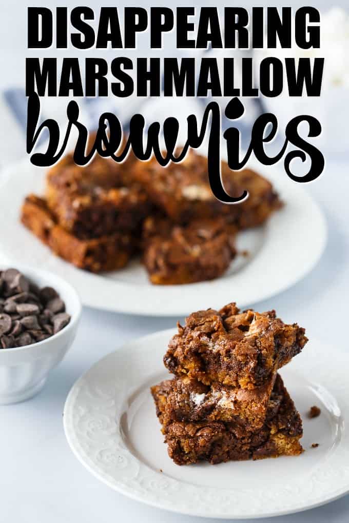Disappearing Marshmallow Brownies - A sweet church cookbook brownie recipe filled with chocolate, butterscotch and marshmallows. Each bite is pure decadence.