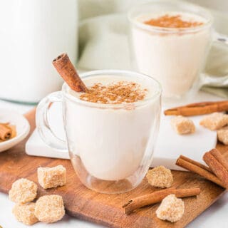 The recipe with a cinnamon stick.