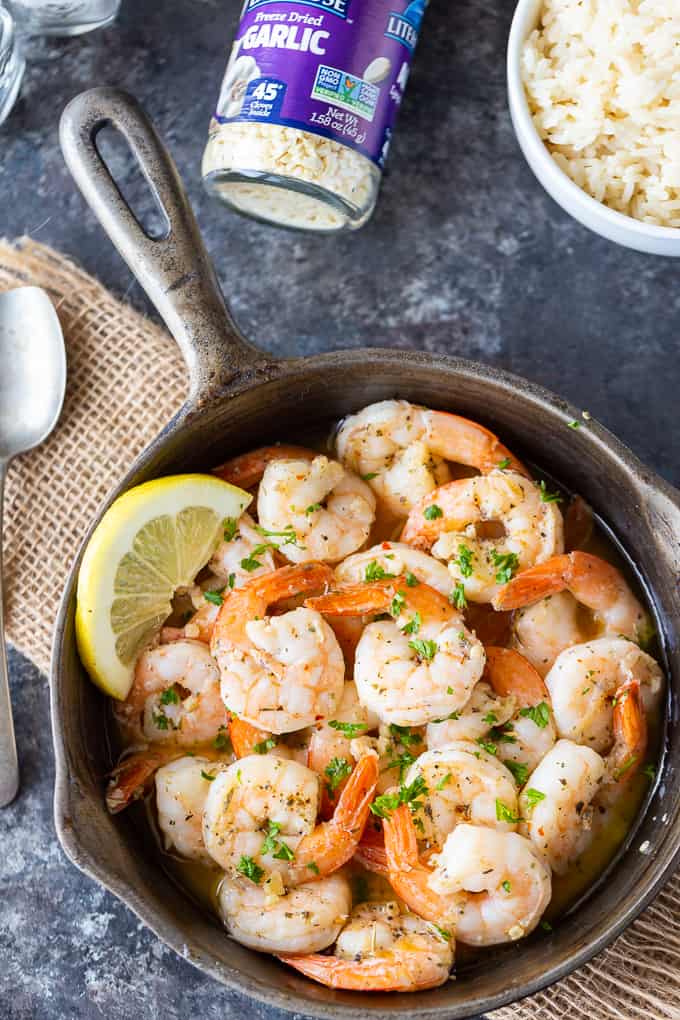 Garlic Shrimp - Delicious garlic is cooked in a flavorful garlic butter sauce.