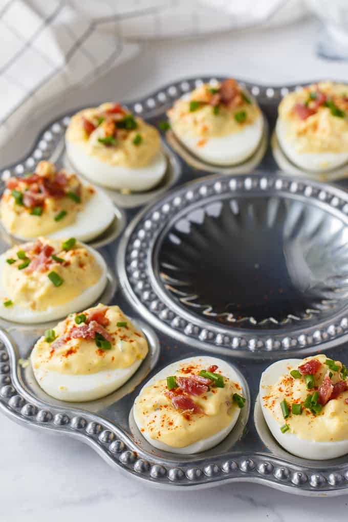 Bacon Ranch Deviled Eggs