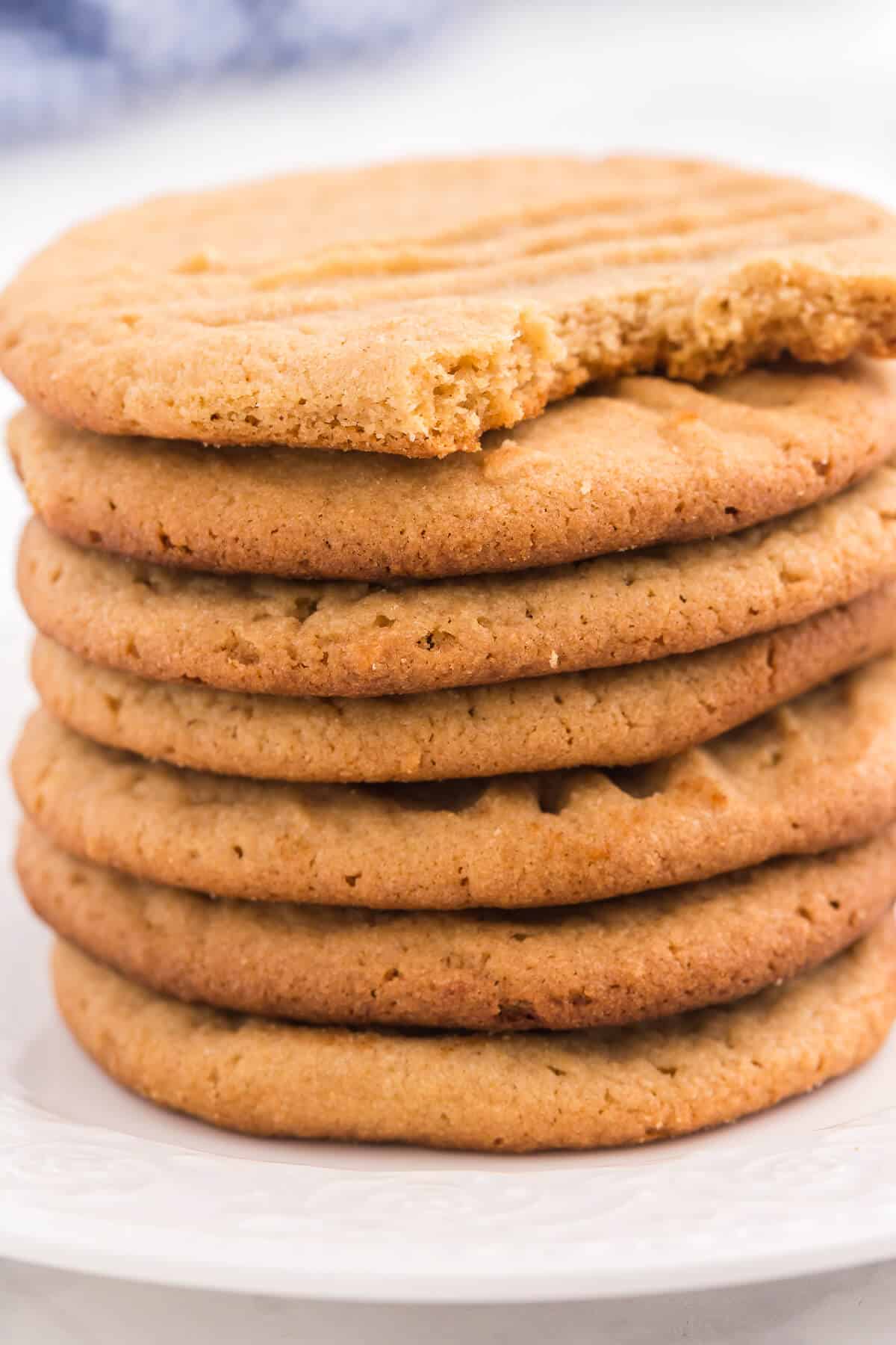 Peanut Butter Cookies - This classic homemade cookie recipe is quick and easy to make. Each bite is soft, chewy and full of peanut butter flavor that everyone knows and loves.