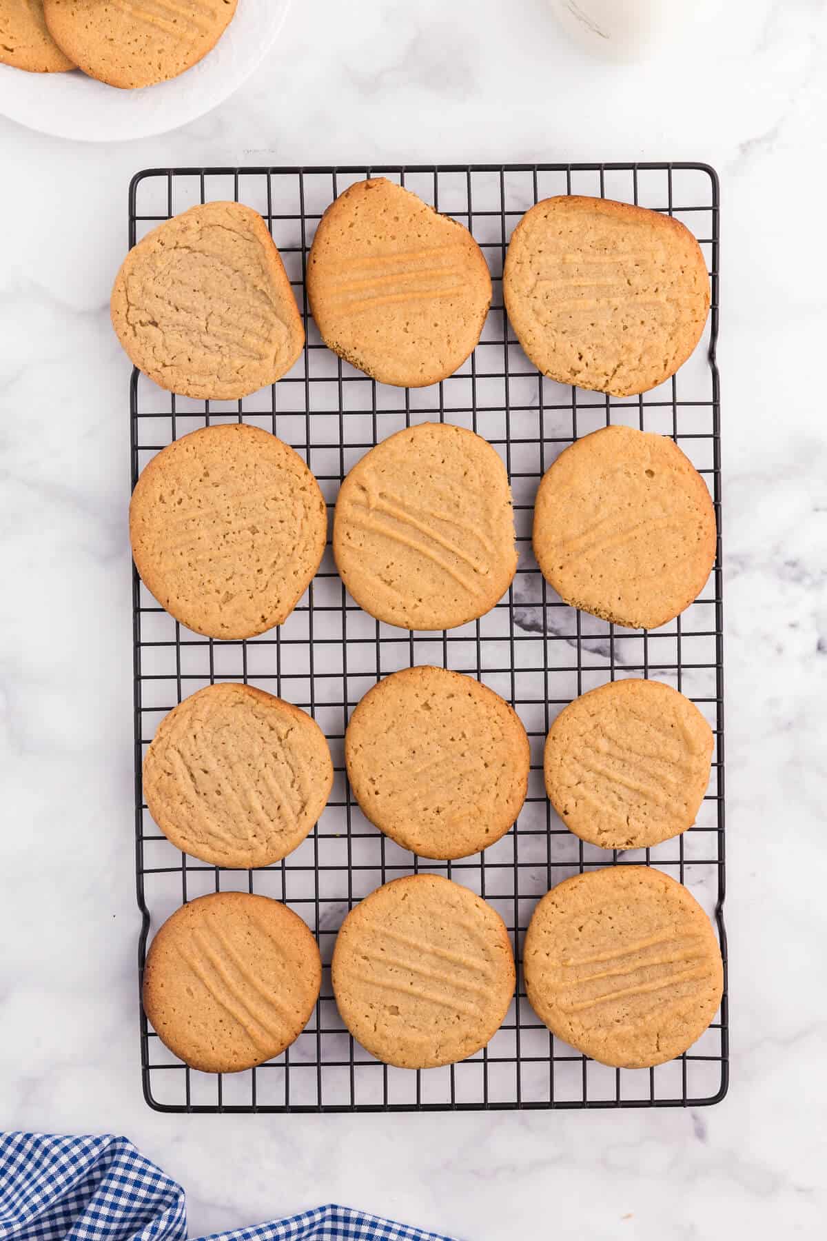 Peanut Butter Cookies - This classic homemade cookie recipe is quick and easy to make. Each bite is soft, chewy and full of peanut butter flavor that everyone knows and loves.