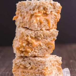 Caramel Rice Krispie Bars