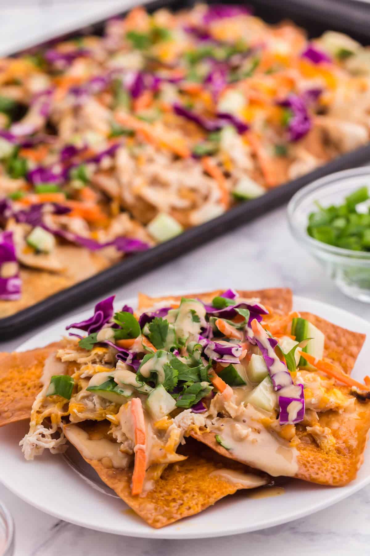 Asian Chicken Nachos