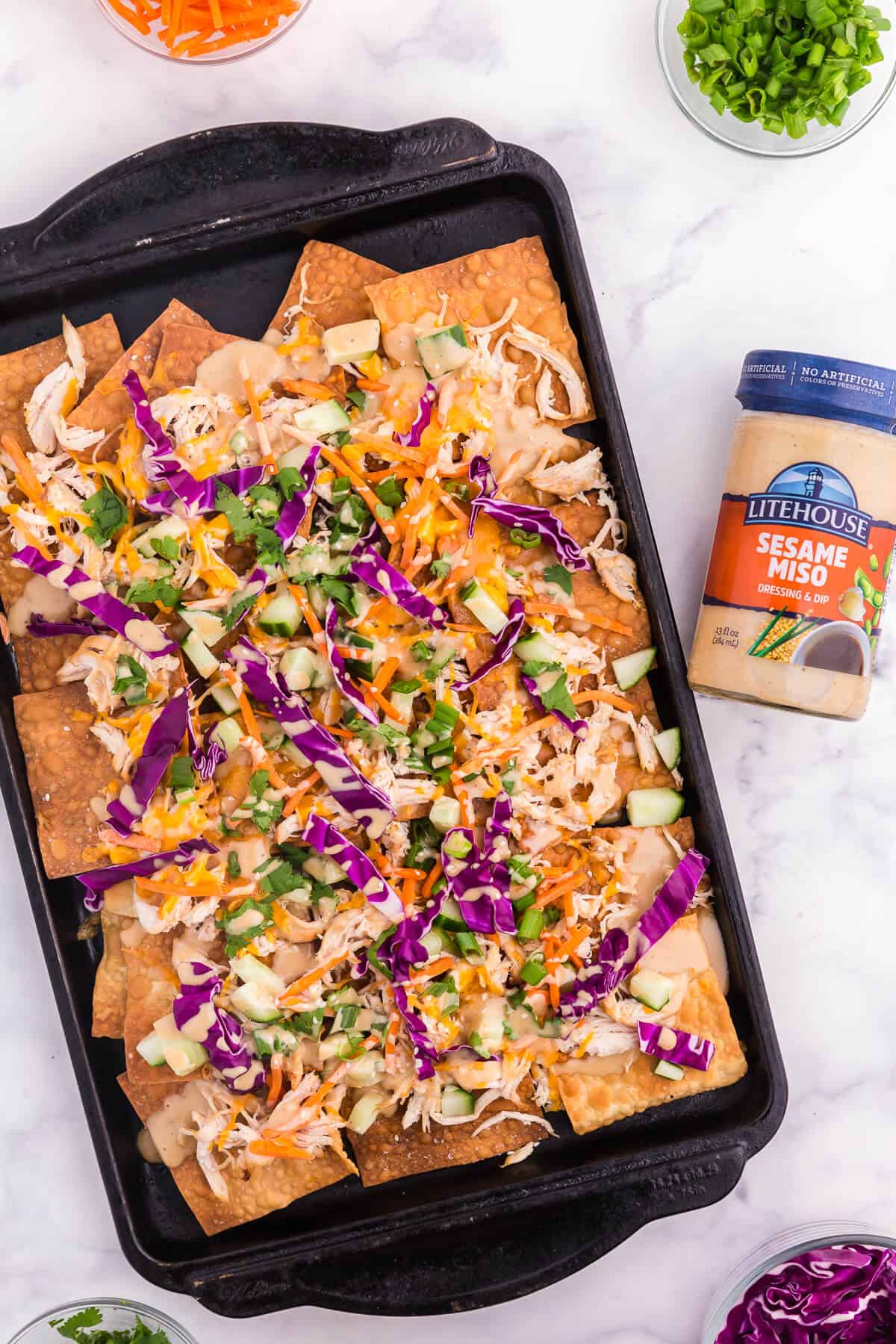 Asian Chicken Nachos