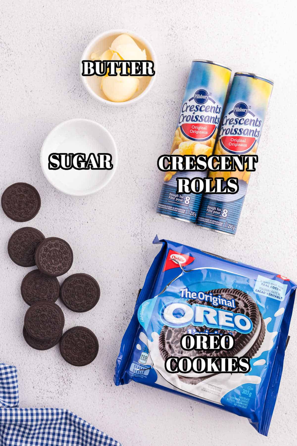 Air Fryer Oreos ingredients