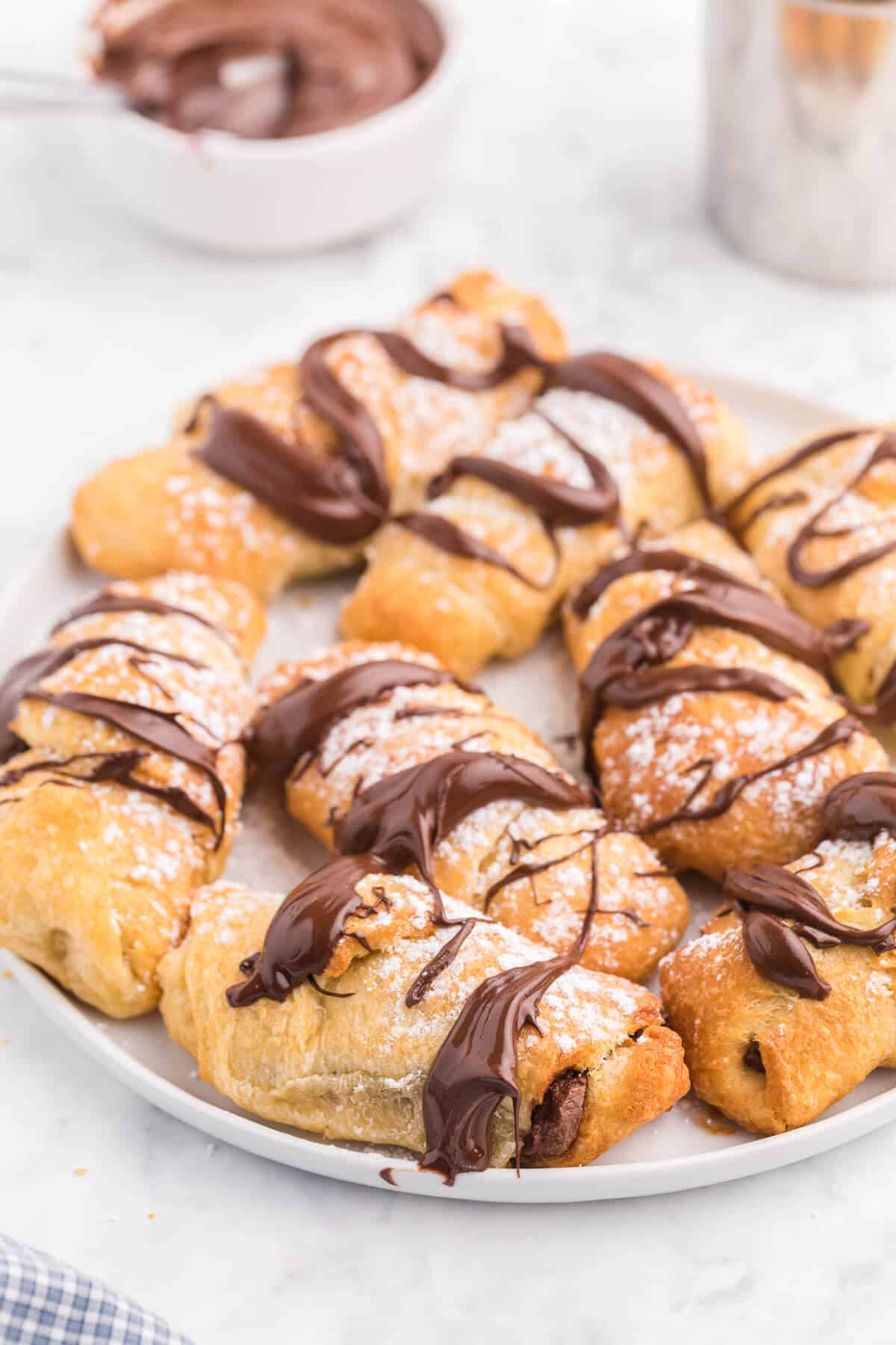 Air Fryer Chocolate Croissants - Simply Stacie