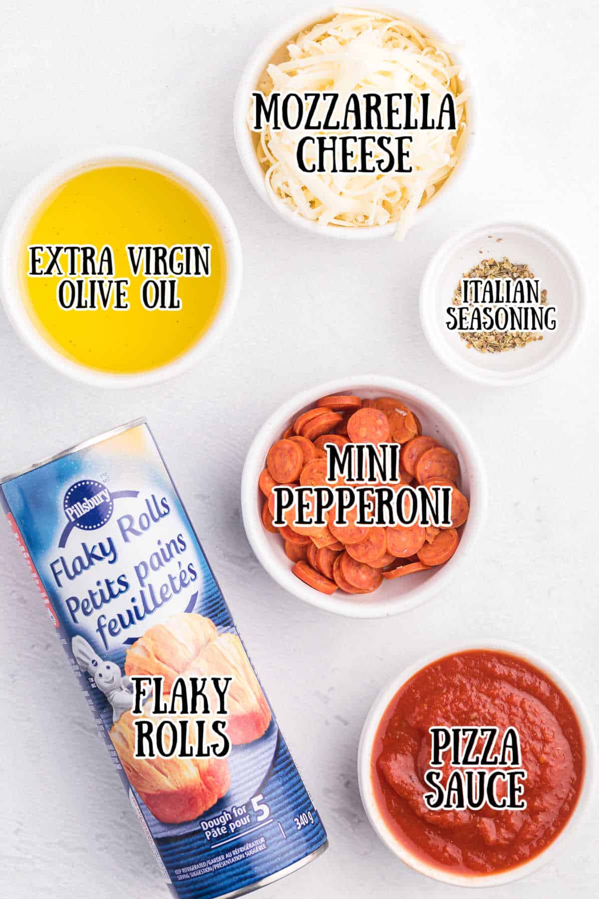 Air Fryer Pizza Buns Ingredients