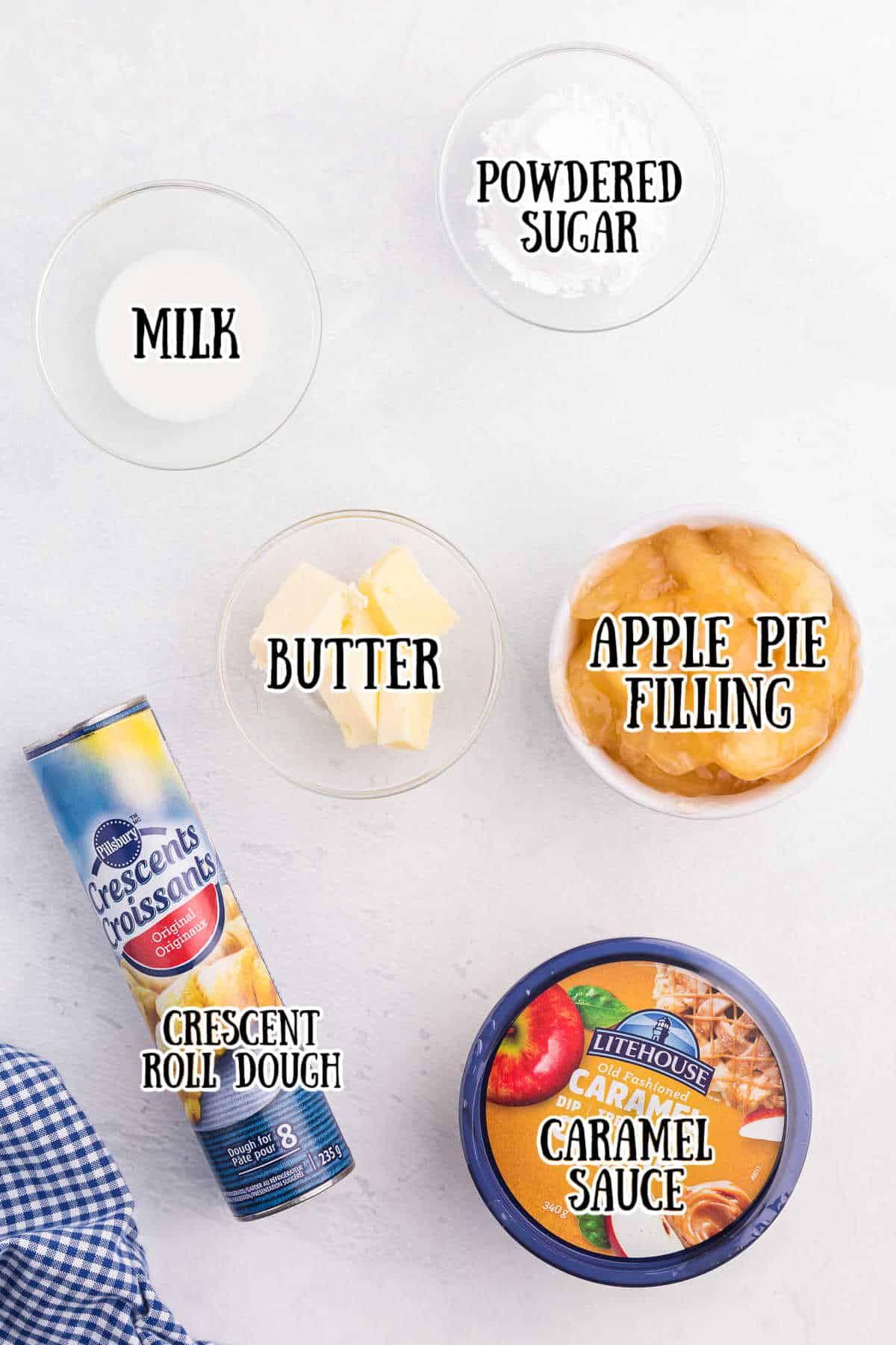 Caramel Apple Crescents Ingredients