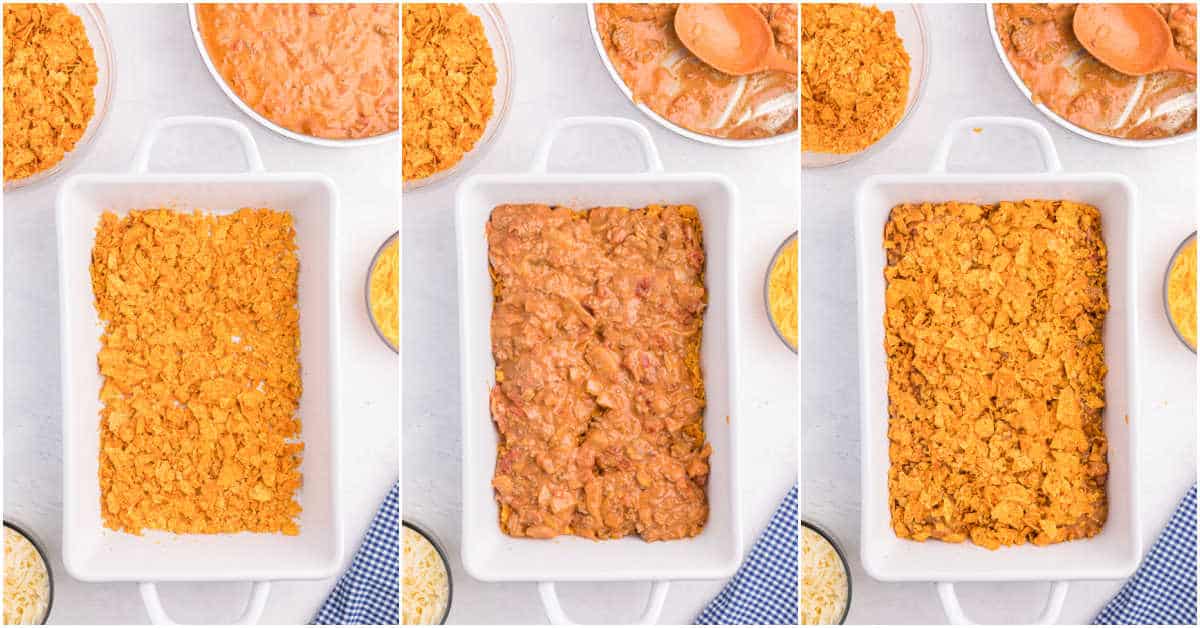 Step by Step process to make Doritos casserole