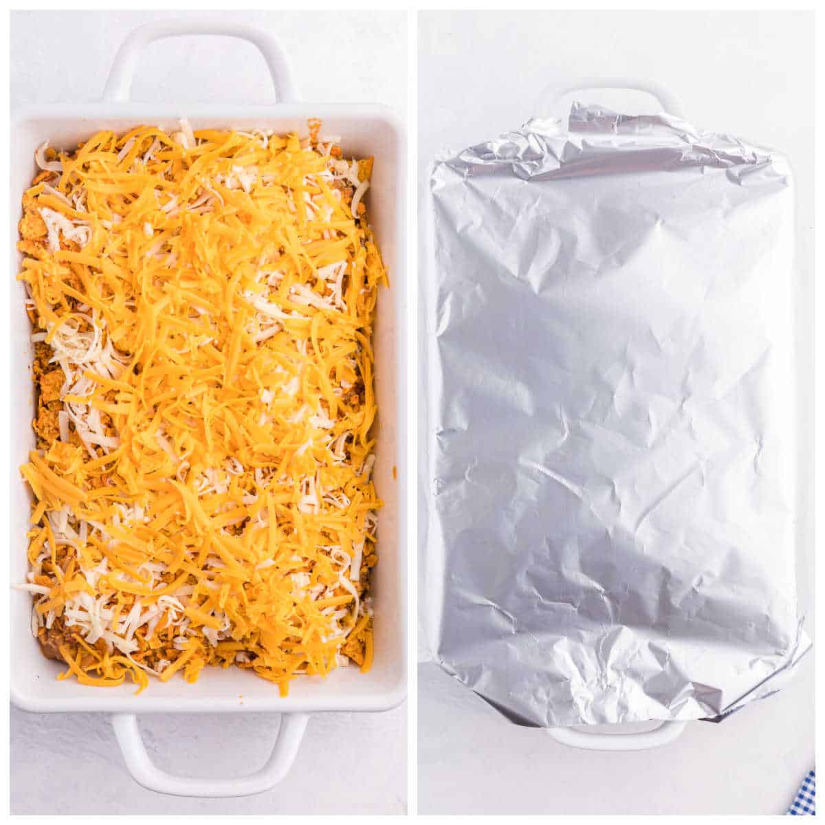 Step by step process to make Doritos Casserole