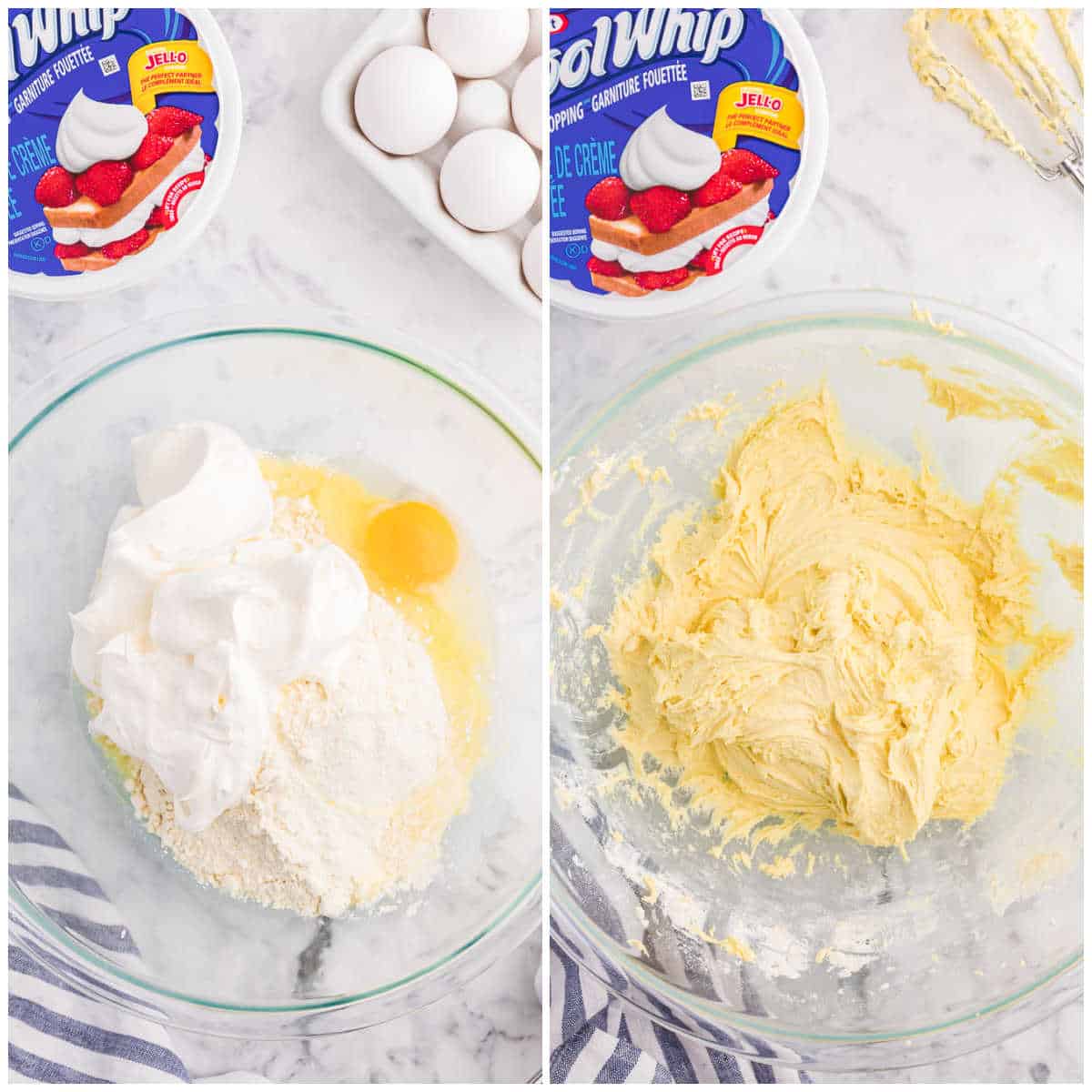 Cool Whip Cookies Recipe prep