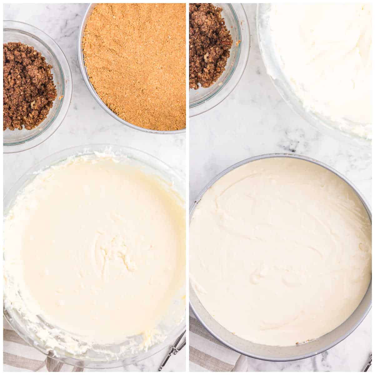 how to assemble the cheesecake