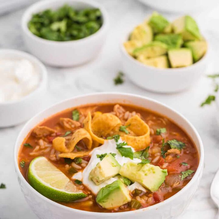 Slow Cooker Southwest Chicken & Rice Soup -image