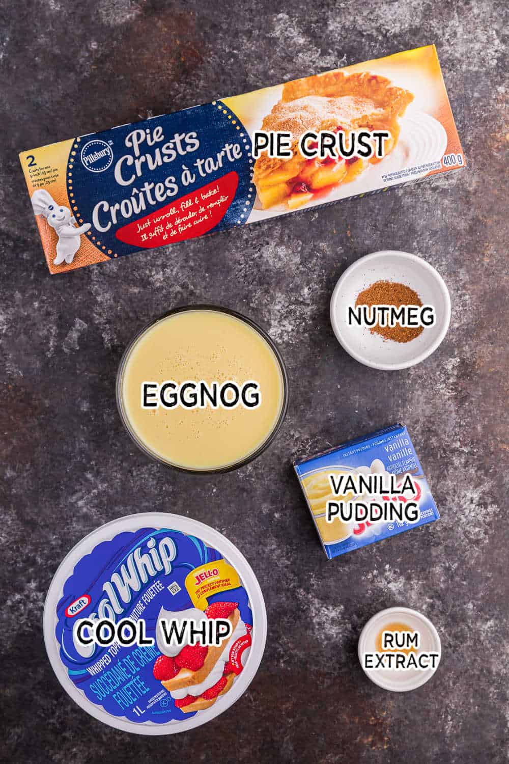 eggnog pie ingredients