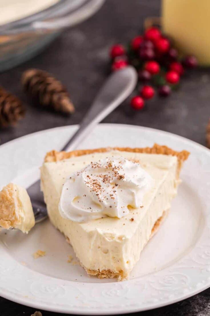 Easy Eggnog Pie Recipe Simply Stacie