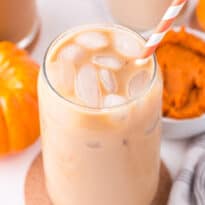 Iced coffee in a jar.