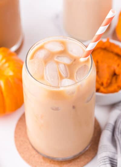 Iced coffee in a jar.