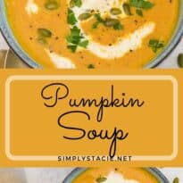 pumpkin soup collage pin