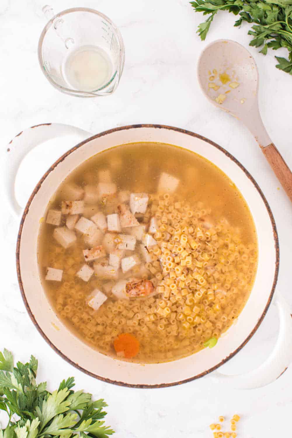 how to make leftover turkey soup