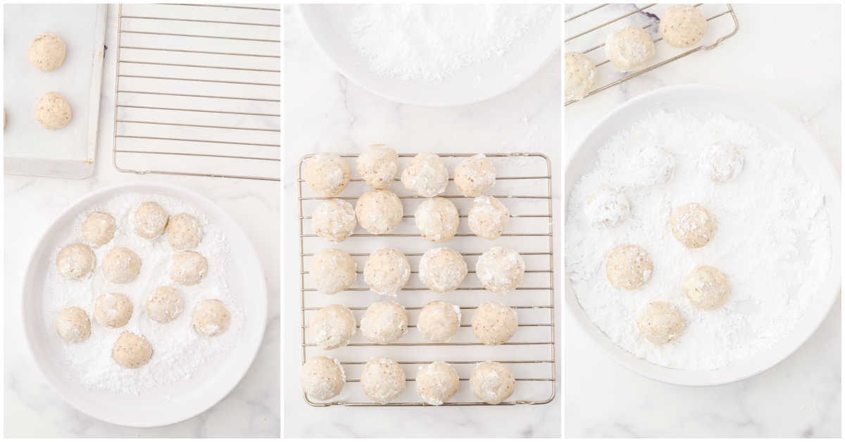 snowball cookies prep