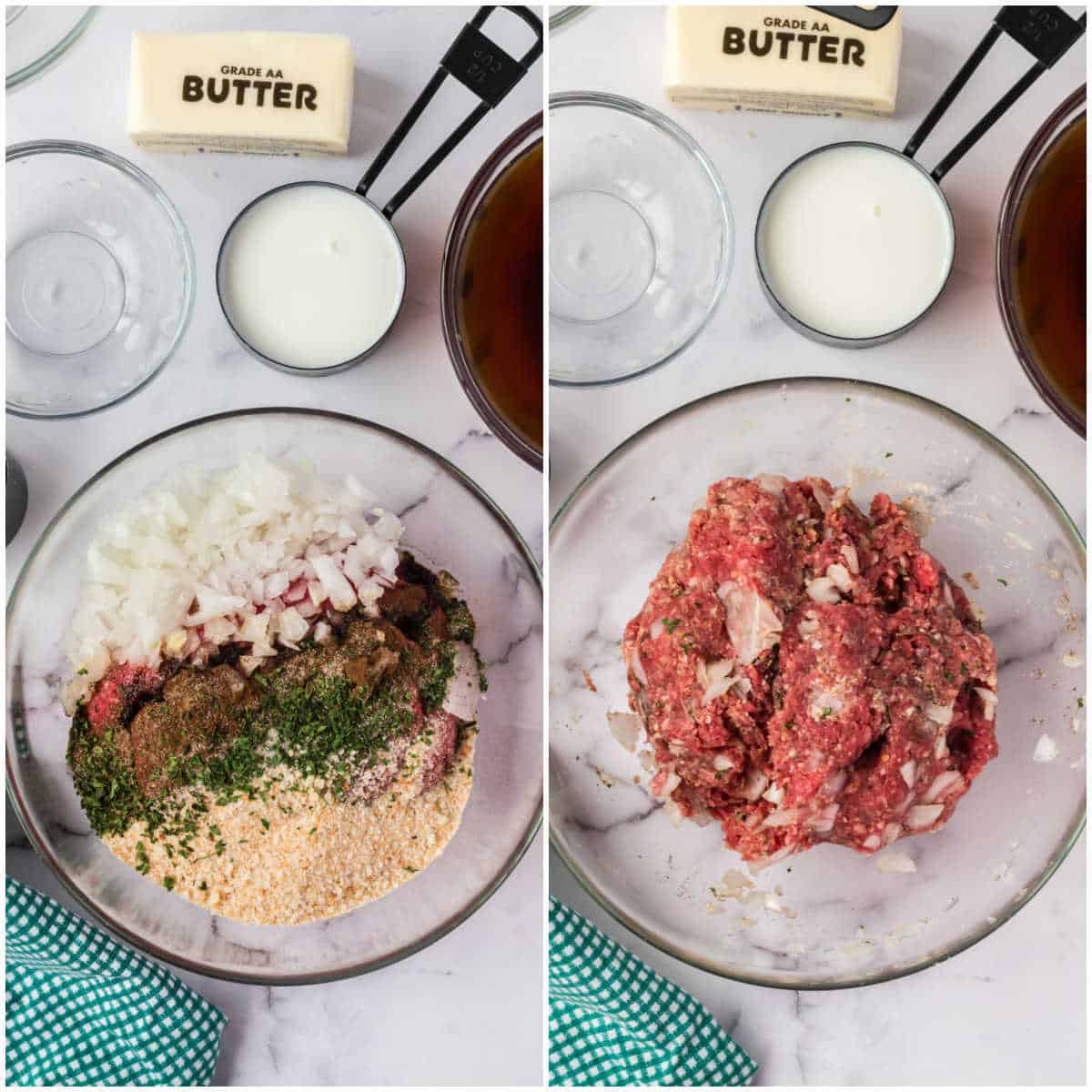 swedish meatballs prep