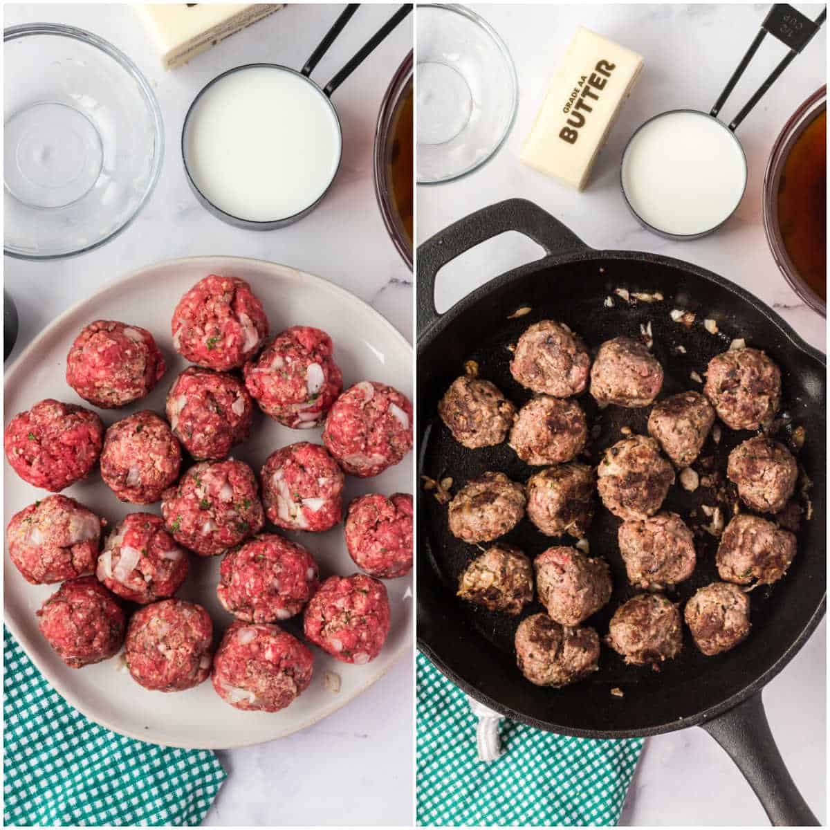 swedish meatballs prep