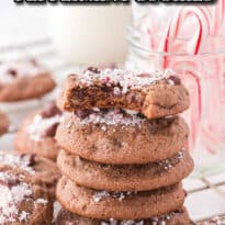 chocolate peppermint cookies pin