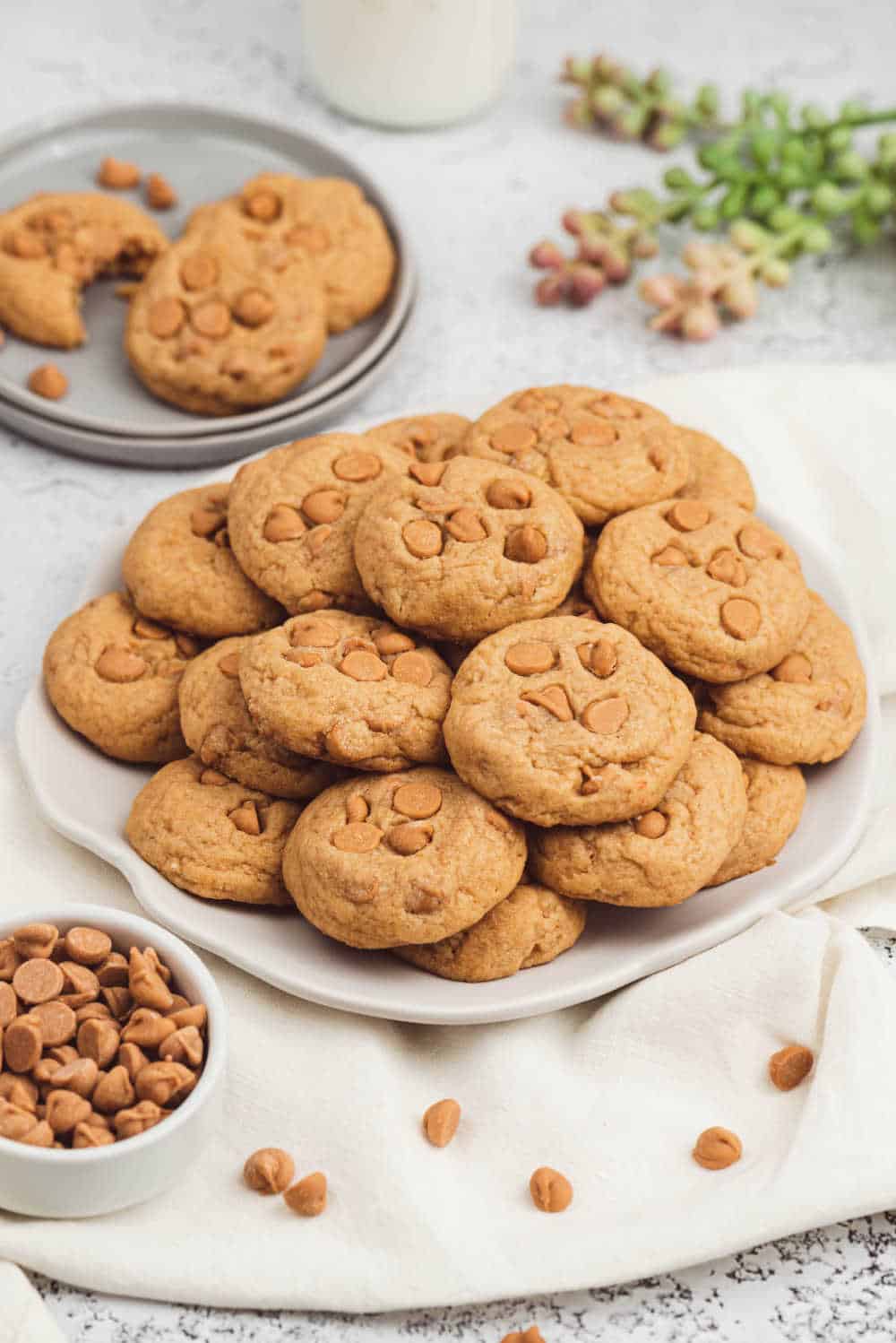 A plate of butterscotch pudding cookies