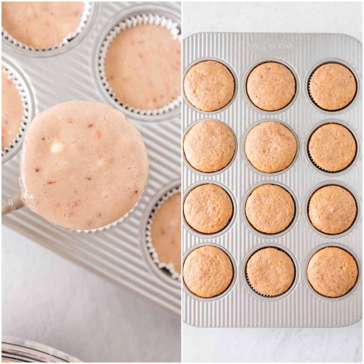 strawberry cupcakes prep