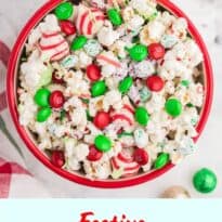 christmas popcorn pin