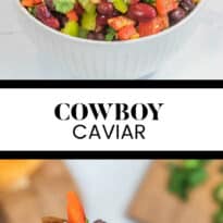Cowboy caviar pin collage.