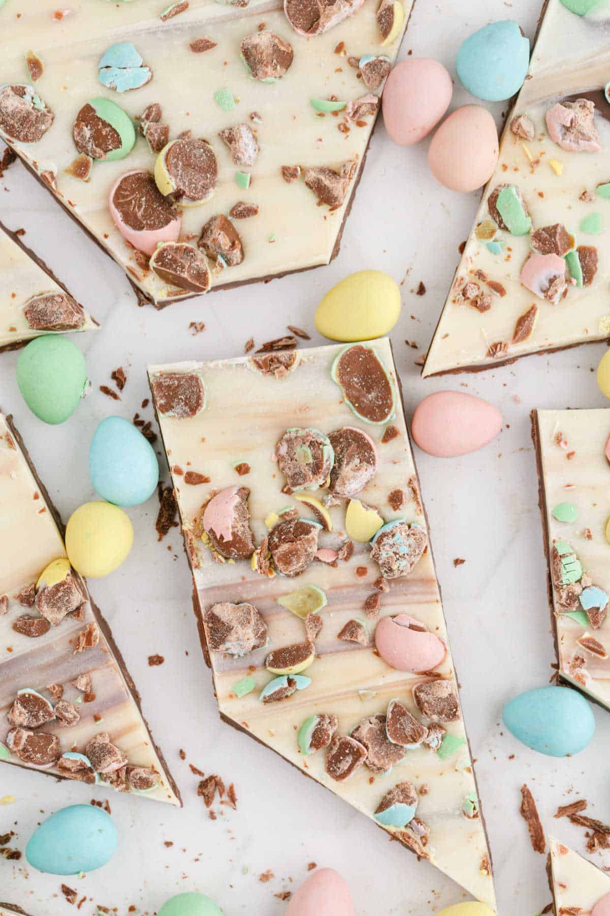 Easter bark broken up into pieces.