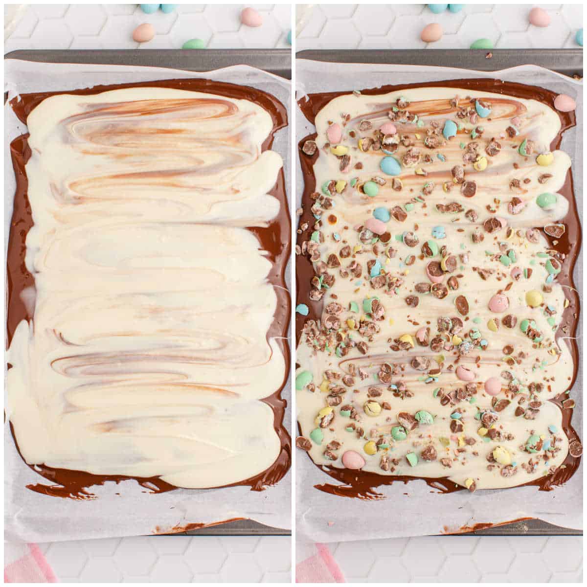 Steps to make Easter Bark.