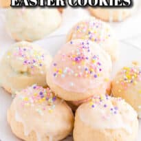 Italian Easter Cookies pin image.
