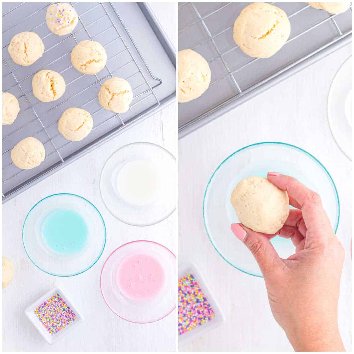 Steps to make Italian Easter Cookies.