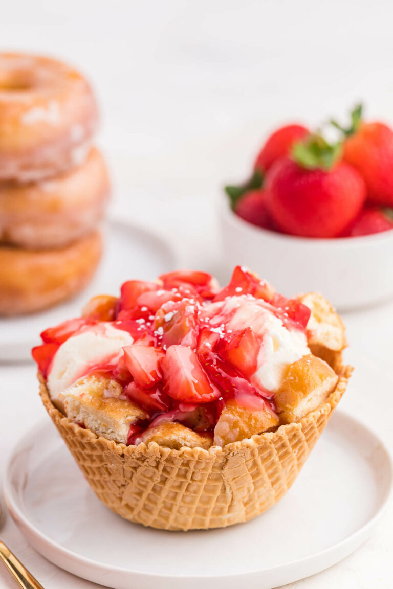 Jelly Donut Ice Cream Bowl