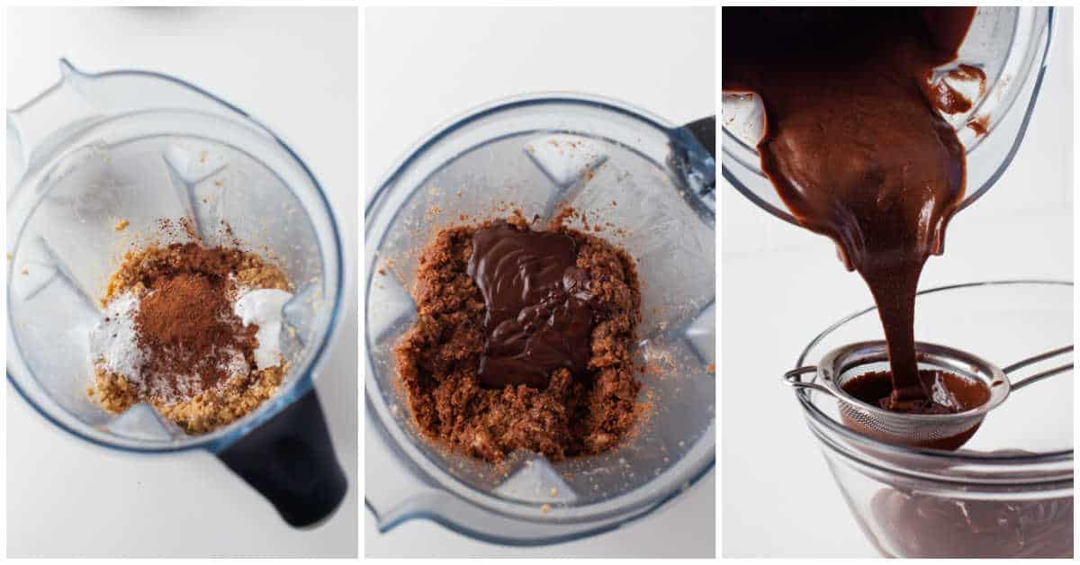 Steps to make homemade nutella.