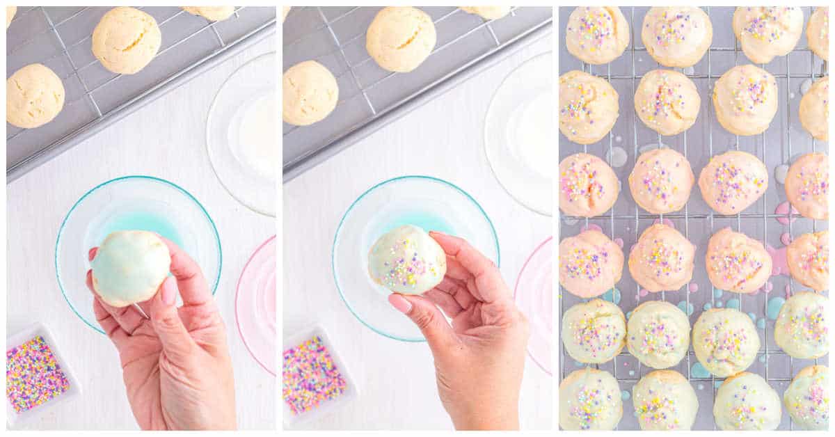 Steps to make Italian Easter Cookies.
